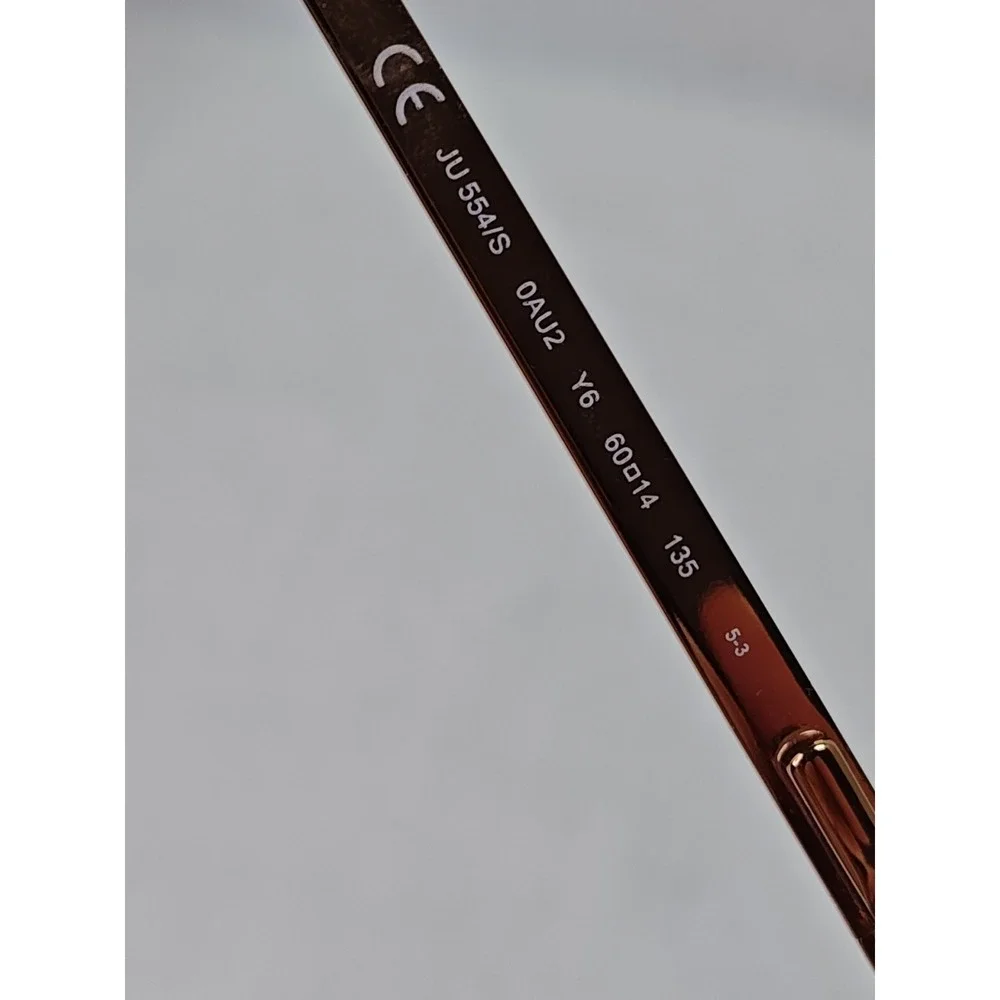 Juicy Couture Women's Sunglasses Gold Peach Bronze Aviators With‎ Original Case